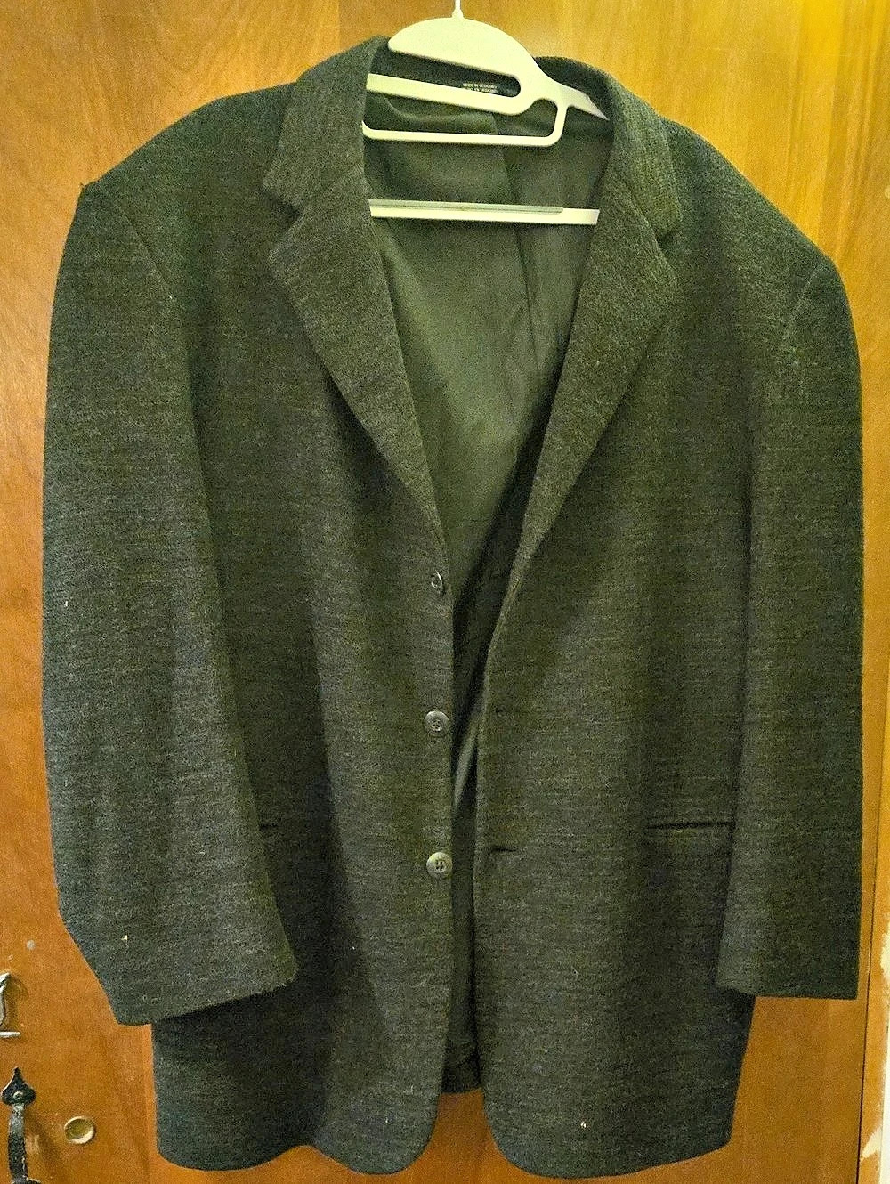 J. Ferrar Men's Wool Blazer in Black